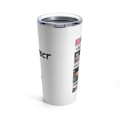 Stop/Eject Rewind Play FFwd 80s Movie Stack of VHS Tapes - 20oz Stainless Steel Tumbler