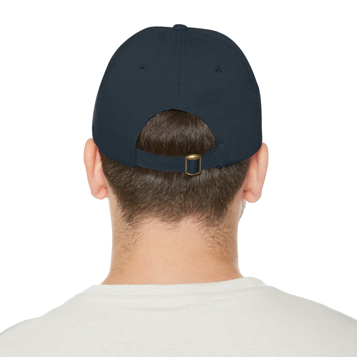 United States Navy Submarine Veteran Dad Hat with Leather Patch (Round) / Dolphins / Submarine Breast Insignia