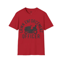 Lawn Enforcement Officer Unisex Softstyle T-Shirt What a unique gift idea for Fathers Day Birthday or any time of the year