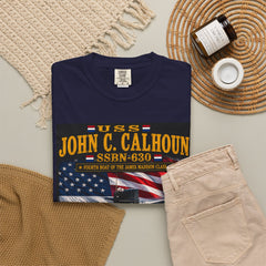 USS John C. Calhoun SSBN-630 Submarine Tribute T-Shirt — Forty One For Freedom Patriotic Tee