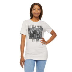 The Outsiders Shirt, Front and Back Images, Greasers Characters Shirt, Unisex Jersey Short Sleeve Tee