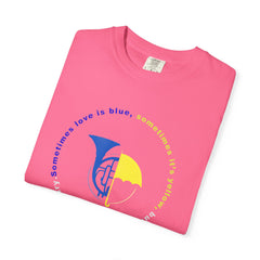 Blue French Horn & Yellow Umbrella T-Shirt — HIMYM Fan Tee
