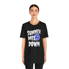 Summer Meltdown Graphic Tee — "Summer Melt Down" Sun Design