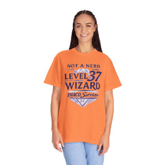 Level 37 Wizard T-Shirt — "Not a Nerd" THAC0 Survivor D&D Gamer Tee