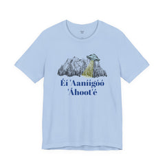 Éí Aanighóó Áhoolé Navajo The Truth Is Out There UFO Unisex Short Sleeve Tee