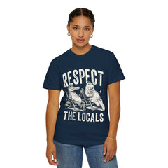 Alligator and Manatee Respect the Locals T-Shirt — Vintage Beach Vibes Graphic Tee