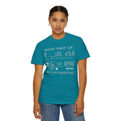 CAMERA DISPLAY, Graphic Unisex Garment-Dyed T-shirt
