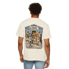 Back Graphic "Who Let the Dogs Out?" Baldwin Harbor Animal Hospital Cute Vet Clinic T Shirt