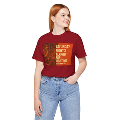 Music Inspired Unisex Tee - Saturday Nights All Right For Fighting Graphic