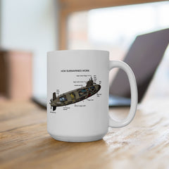 Submarine Magic Ceramic Mug - Fun Nautical Design for Coffee Lovers