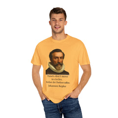 Kepler Coffee Quote T-Shirt — Astronomy Nerd Vintage Portrait Tee