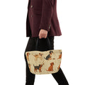 Black And Tan Standing Dogs - Lunch Bag