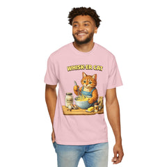 Whisker Cat Baking T-Shirt — Cute Cat Chef Graphic Tee