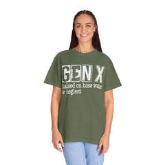 Raised on Hose Water and Neglect — Retro Graphic T-Shirt (Vintage Gift for Gen X)