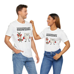 Legendary Showdown Rock Paper Scissors Funny Graphic Tee