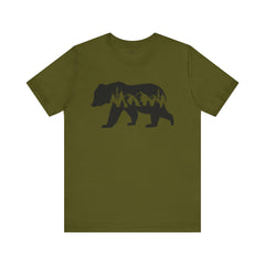 Nature-Inspired Bear Graphic Tee, Outdoor Adventure Shirt, Wilderness Apparel, Hiking Gift, Unisex Nature T-Shirt