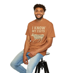 Funny Cow Cuts Unisex T-Shirt - Gift for Meat Lovers, BBQ Parties