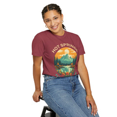 Hot Springs National Park Graphic, Comfort Colors Soft Relaxed Fit Unisex Garment-Dyed T-shirt
