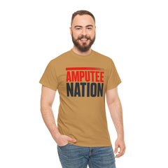 Amputee Nation Unisex Heavy Cotton Tee, Support Shirt, Gift for Amputees, Awareness Apparel, Casual Comfort Wear