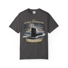 USS George Washington SSBN 598 Submarine T-Shirt with a namesake quote