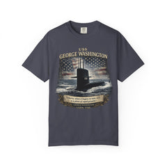 USS George Washington SSBN 598 Submarine T-Shirt with a namesake quote