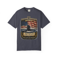 USS Theodore Roosevelt SSBN-600 T-Shirt – with namesake quote