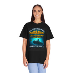 U.S. Submarine Force 125th Birthday Silent Service T-Shirt | Officer 1900–2025