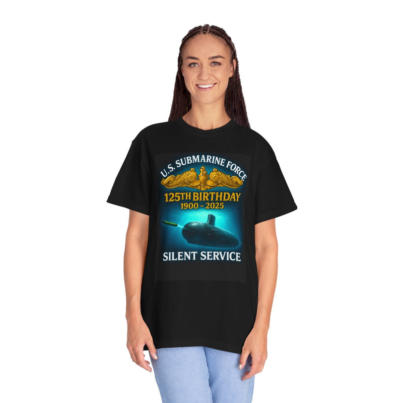 U.S. Submarine Force 125th Birthday Silent Service T-Shirt | Officer 1900–2025