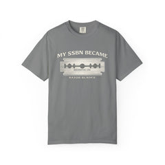 My SSBN Became Razor Blades Graphic Vintage Submarine Veteran Tee