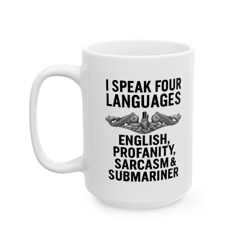Submarine Enlisted Language Lover Ceramic Mug | Navy Submarine Coffee Cup