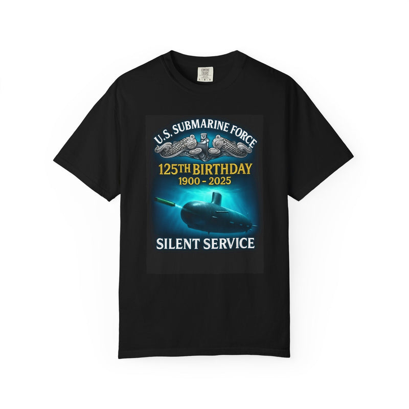 U.S. Submarine Force 125th Birthday Enlisted Tee, Submarine Silent Service