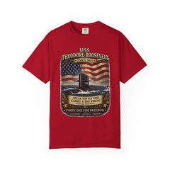 USS Theodore Roosevelt SSBN-600 T-Shirt – with namesake quote