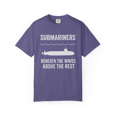Submariners Beneath the Waves T-Shirt | Navy Crew Tee