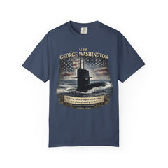 USS George Washington SSBN 598 Submarine T-Shirt with a namesake quote