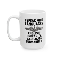 Submarine Enlisted Language Lover Ceramic Mug | Navy Submarine Coffee Cup