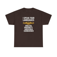 Funny United States Submarine Officer Multilingual T-Shirt