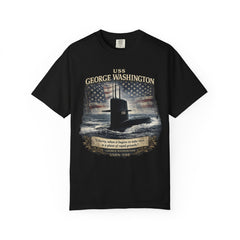 USS George Washington SSBN 598 Submarine T-Shirt with a namesake quote
