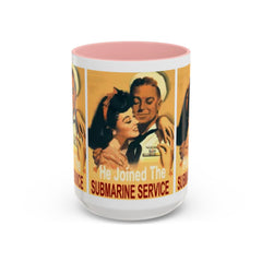 He Joined The Submarine Service Tri-Panel Image Coffee Mug