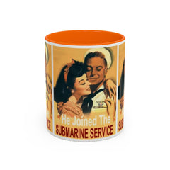 He Joined The Submarine Service Tri-Panel Image Coffee Mug