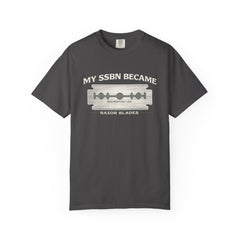 My SSBN Became Razor Blades Graphic Vintage Submarine Veteran Tee