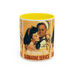 He Joined The Submarine Service Tri-Panel Image Coffee Mug