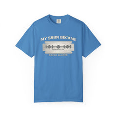My SSBN Became Razor Blades Graphic Vintage Submarine Veteran Tee