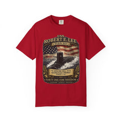 USS Robert E. Lee SSBN 601 Submarine Graphic Tee with namesake quote