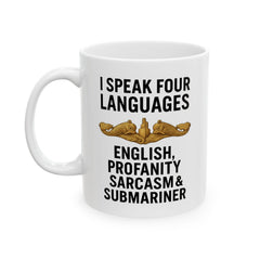 Submarine Officer Language Lover Mug | Ceramic Coffee Cup 11oz 15oz