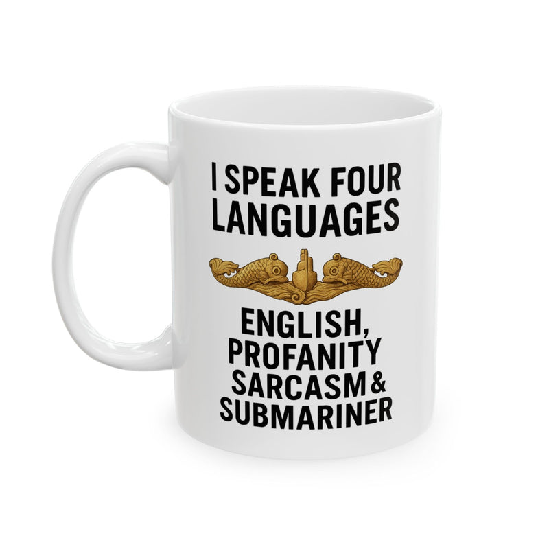 Submarine Officer Language Lover Mug | Ceramic Coffee Cup 11oz 15oz