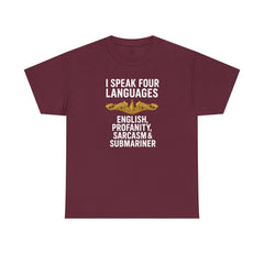 Funny United States Submarine Officer Multilingual T-Shirt