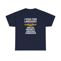 Funny United States Submarine Officer Multilingual T-Shirt