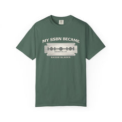 My SSBN Became Razor Blades Graphic Vintage Submarine Veteran Tee