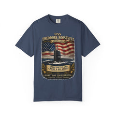 USS Theodore Roosevelt SSBN-600 T-Shirt – with namesake quote