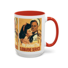 He Joined The Submarine Service Tri-Panel Image Coffee Mug